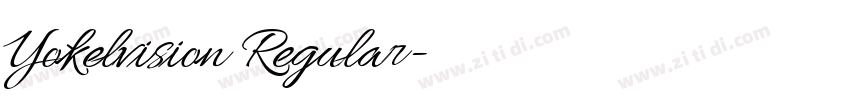 Yokelvision Regular字体转换 Yokelvision Regular字体转换